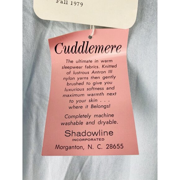Vintage NWT Shadowline Cuddlemere Nightgown with Contrasting Trim, Size Small - Picture 5 of 10